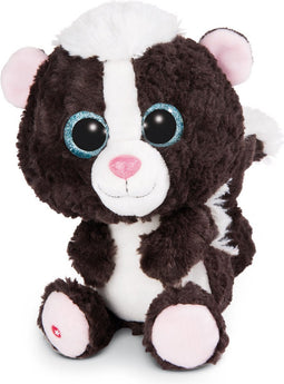 Nici Knuffelstinkdier Glubschis Suppi Junior 25 Cm Zwart/wit