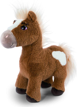 Nici Mystery Hearts Pony/paard Lorenzo pluche knuffel - bruin - 35 cm