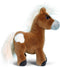 Nici Mystery Hearts Pony/paard Lorenzo pluche knuffel - bruin - 35 cm