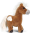 Nici Mystery Hearts Pony/paard Lorenzo pluche knuffel - bruin - 35 cm