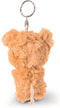 Nici Sleutelhanger Glubschis Hond Junior 9 Cm Pluche Bruin