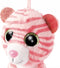 Nici Sleutelhanger Glubschis Tijger Junior 9 Cm Pluche Roze