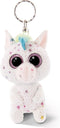 Nici Sleutelhanger Glubschis Unicorn Junior 9 Cm Pluche Wit