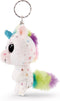 Nici Sleutelhanger Glubschis Unicorn Junior 9 Cm Pluche Wit