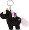 Nici Sleutelhanger Unicorn Yin 9 X 10 Cm Polyester Zwart/roze
