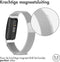 iMoshion Bandje Geschikt voor Fitbit Inspire Maat M - iMoshion Milanees magnetische band met installatiehulp - Zilver