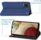 iMoshion Hoesje Geschikt voor Samsung Galaxy A12 Hoesje Met Pasjeshouder - iMoshion Slim Folio Bookcase - Donkerblauw