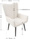 Juskys Odense - Oorfauteuil - Scandinavisch design - Beige