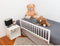 NIDALYS bedhek - 90 cm - Hout - Wit