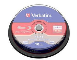 Verbatim BD-RE SL 25GB 2x - Blu Ray - 10-pack (10 stuks)