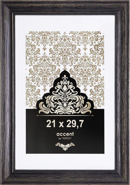 Nielsen Accent Vintage 21x29,7 hout zwart DIN A4 3221103