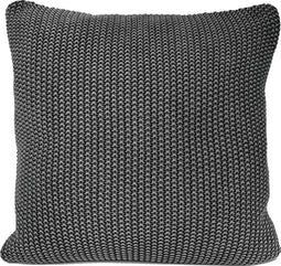 nielsen HOME kussensloop Nika grof gebreid, 50x50 cm, donkergrijs (kleureffect), 100% katoen, gebreid, Oeko-Tex, grof gebreid, gezellig modieus elegant kussen, sierkussen, sofakussen