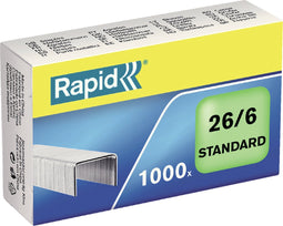 Nieten Rapid 26/6 gegalvaniseerd standaard 1000 stuks