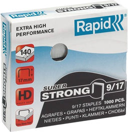 Nieten Rapid 9/17 staal super strong 1000 stuks