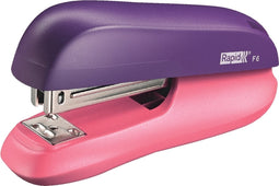 Nietmachine Rapid F6 Halfstrip 20vel 24/6 paars/abrikoos
