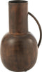 J-Line vaas Sparta - ijzer - brons - small - 26.5 cm hoog