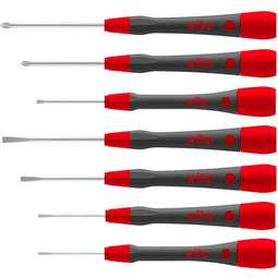 Wiha Fijnschroevendraaierset PicoFinish® sleufkop, Phillips 7-delig - 42991