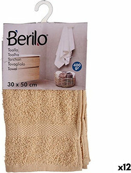 Badhanddoek Crème 30 x 50 cm (12 Stuks)