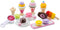 New Classic Toys® Houten IJsjes Speelgoed - 25-delige Speelset met IJsjes en Hoorntjes - Rollenspel Keukenspeelgoed (25 stuks)