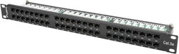 Lanberg PPU5-1048-B - Patchpanel - RJ-45 - 1U - Zwart
