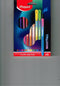 NIGHTFALL PREMIUM viltstiften penpunt 2,5 mm - in kartonnen ophangdoosje x 12