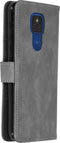 iMoshion Hoesje Geschikt voor Motorola Moto G9 Play / Moto E7 Plus Hoesje Met Pasjeshouder - iMoshion Luxe Bookcase - Grijs