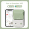 Niimbot - B1 - Labelprinter - Labelmaker - Groen - Smart - Bluetooth - Print Breedte 20-50mm - Lichtgewicht - Direct Thermisch - 203dpi - 1500mAh