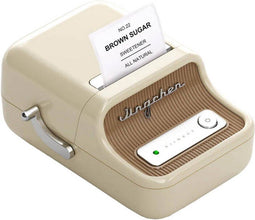 Niimbot B21S Labelprinter - Cream - bluetooth - printbreedte 25-50mm - direct thermisch - 203dpi - 1200mAh