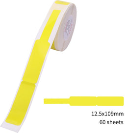Niimbot - Labels/Etiketten B18 - 12,5x109 Kabel - 60 vellen - Geel - Thermal Transfer
