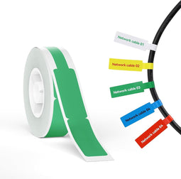 Niimbot - Labels/Etiketten B18 - 12,5x109 Kabel - 60 vellen - Groen - Thermal Transfer