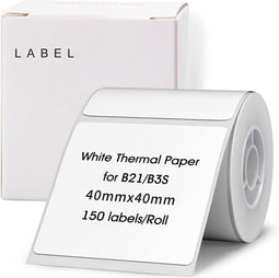 Niimbot Labels/Etiketten - B21(S/Pro)/B1/B3S(Pro)/K3/B31 - 40x40mm - Wit - 180 vellen
