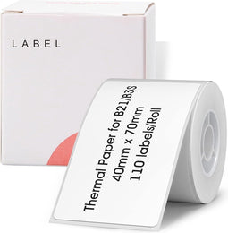 Niimbot - Labels/Etiketten B21(S/Pro)/B1/B3S(Pro)/K3/B31 - 40x70mm - 110 vellen - Wit
