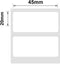 Niimbot - Labels/Etiketten B21(S/Pro)/B1/B3S(Pro)/K3/B31 - Wit - 45*20mm - 320 vellen