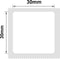 Niimbot - Labels/Etiketten B21(S/Pro)/B1/B3S(Pro)/K3/B31 - Wit - 30*30mm - 230 vellen