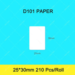 Niimbot - Labels/Etiketten D101 - Wit - 25*30mm - 210 vellen - 1 Rol