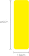 Niimbot - Labels/Etiketten D110(M)/D11(H)/H1S/D101 - 12x40mm - 160 vellen - Fel Geel