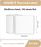 Niimbot Labels - Etiketten - Voor B21(S/Pro)/B1/B3S(Pro)/K3/B31 - 50 x 50 mm - 150 vellen - Wit