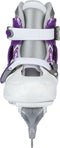 Nijdam Kunstschaats Kids - Verstelbaar - Hardboot - Wit/Paars - 34-37
