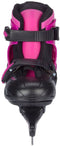 Nijdam Kunstschaats - Verstelbaar - Hardboot - Zwart/Roze - Maat 38-41