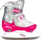 Nijdam Kunstschaats - Verstelbaar - Maat 30-33 - Semi-Softboot - Roze