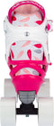 Nijdam Rolschaatsen Verstelbaar - Feather Drops - Roze - 33-36