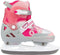 Nijdam Skates Combo Verstelbaar - Bold Berry - Fuchsia/Zilvergrijs/Wit/Roze - Maat 37-40