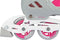 Nijdam Skates Combo Verstelbaar - Bold Berry - Fuchsia/Zilvergrijs/Wit/Roze - Maat 37-40