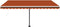 vidaXL - Luifel - automatisch - met - LED - windsensor - 400x300 - cm - oranje - bruin