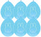 Nijntje ballonnen blauw - 30 cm - 6 stuks - Kinderfeestje artikelen & decoratie - Thema feest versiering - Babyshower