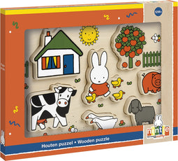 Nijntje houten puzzel, vormenpuzzel - educatief speelgoed - peuter, kleuter - Bambolino Toys