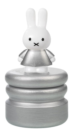 Nijntje houten tandendoosje, variant zilver - kraamcadeau baby bewaardoosje - Bambolino Toys