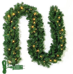Nordlandia guirlande met verlichting - 270 cm - 35 warmwitte LED-lampjes - voor binnen en buiten