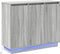 vidaXL - Dressoir - met - LED - - - Grijs - Sonoma, - 90x32x75 - cm, - Gemaakt - van - Houtcomposiet