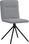 vidaXL - Eetkamerstoelen - 2 - st - stof - lichtgrijs